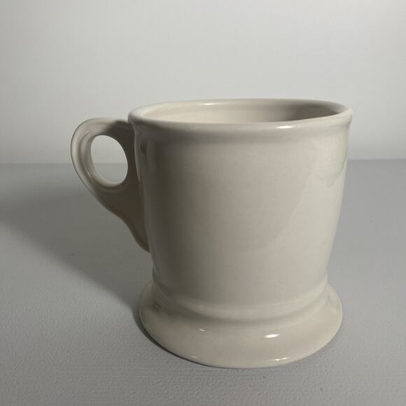 Anthropologie Monogram Initial Letter M Mug White Black Barber Coffee Tea Cup - Picture 4 of 6